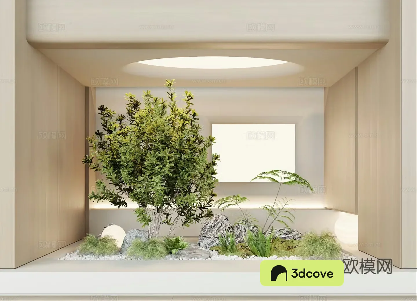 Modern interior landscape