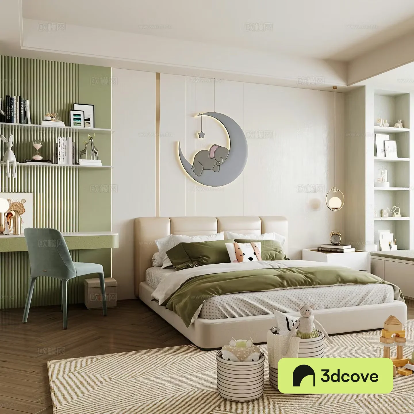 Modern children’s room boy’s room girl’s room