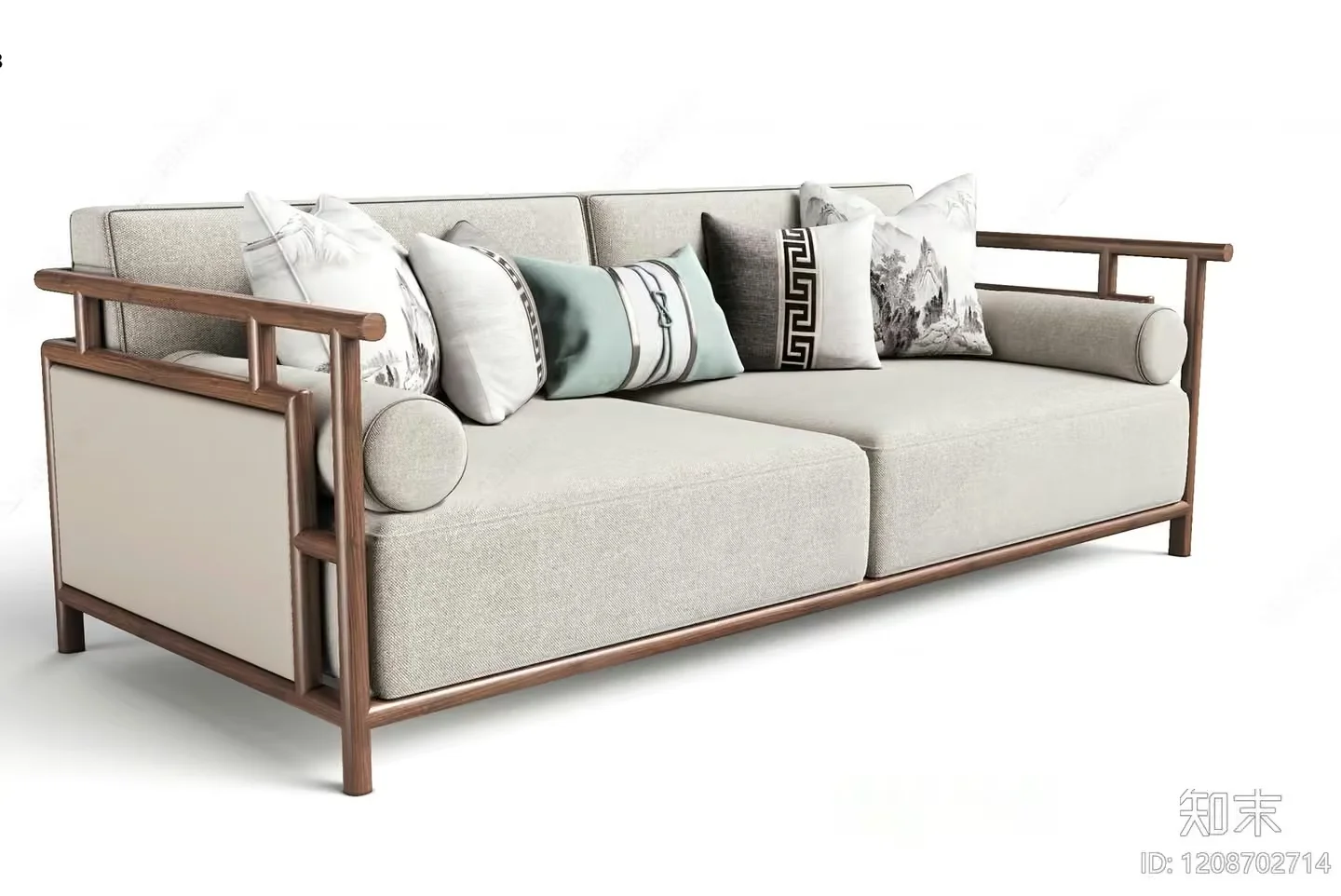 Modern Sofa Set 3D Model – 3880 – VRAY Render