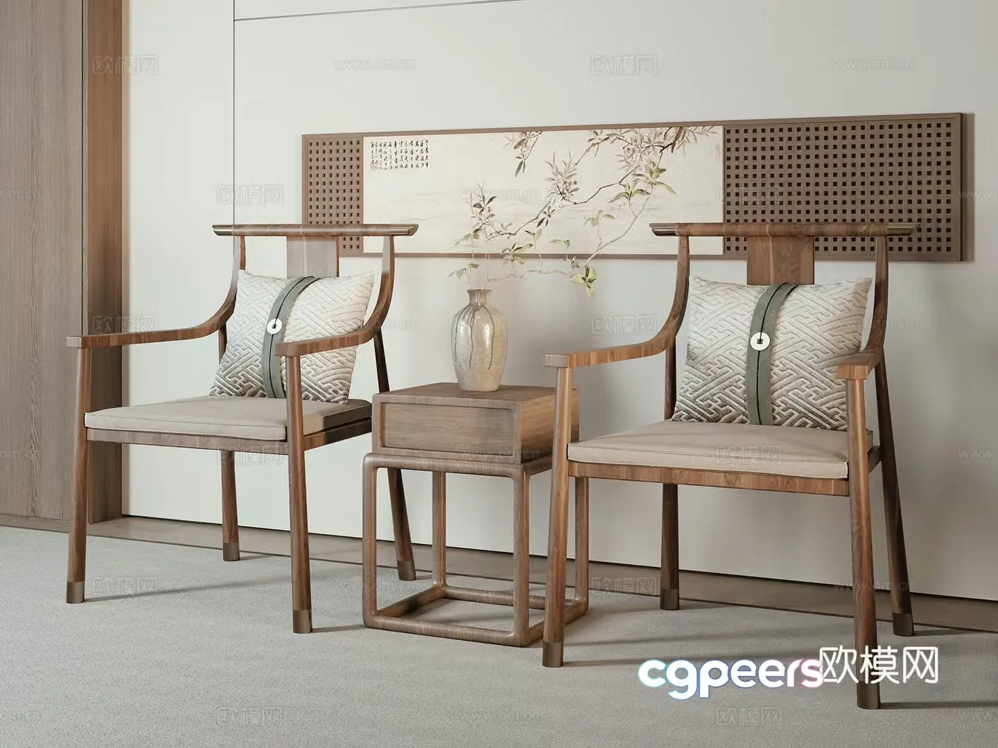 New Chinese chair 3d model