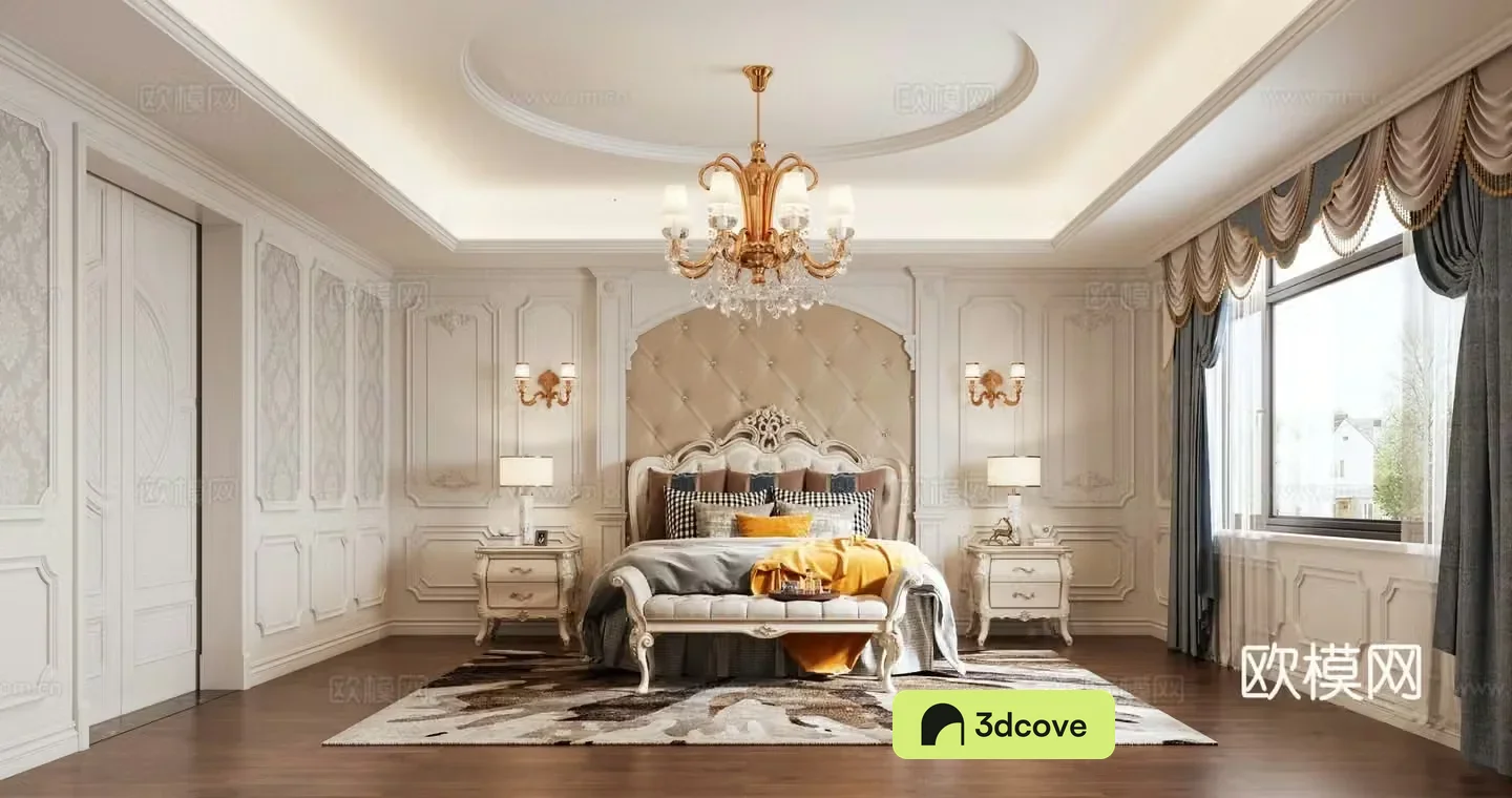 European style bedroom