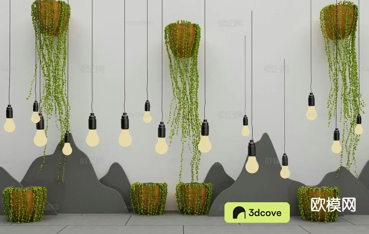 Modern light bulb small chandelier