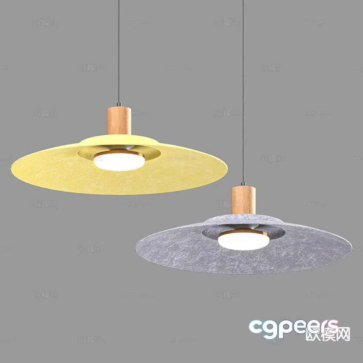 Nordic chandelier simple chandelier 3d model