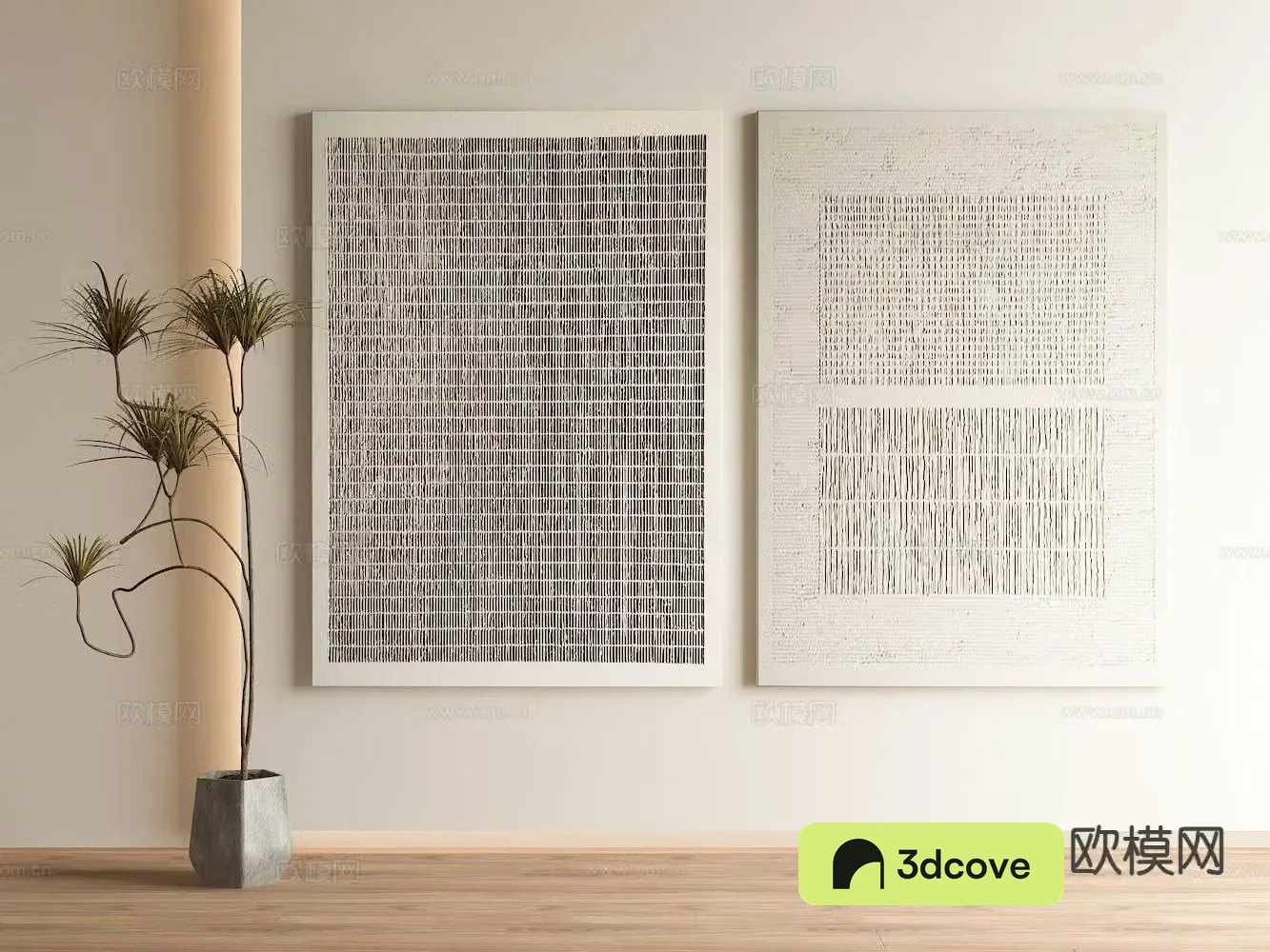 Modern texture painting decorative painting