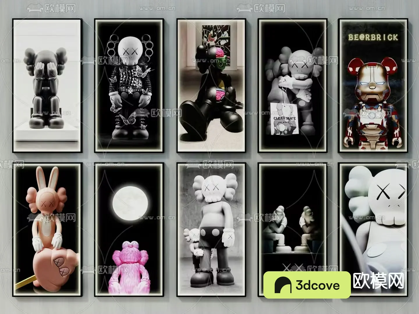 KAWS decorative painting hanging painting