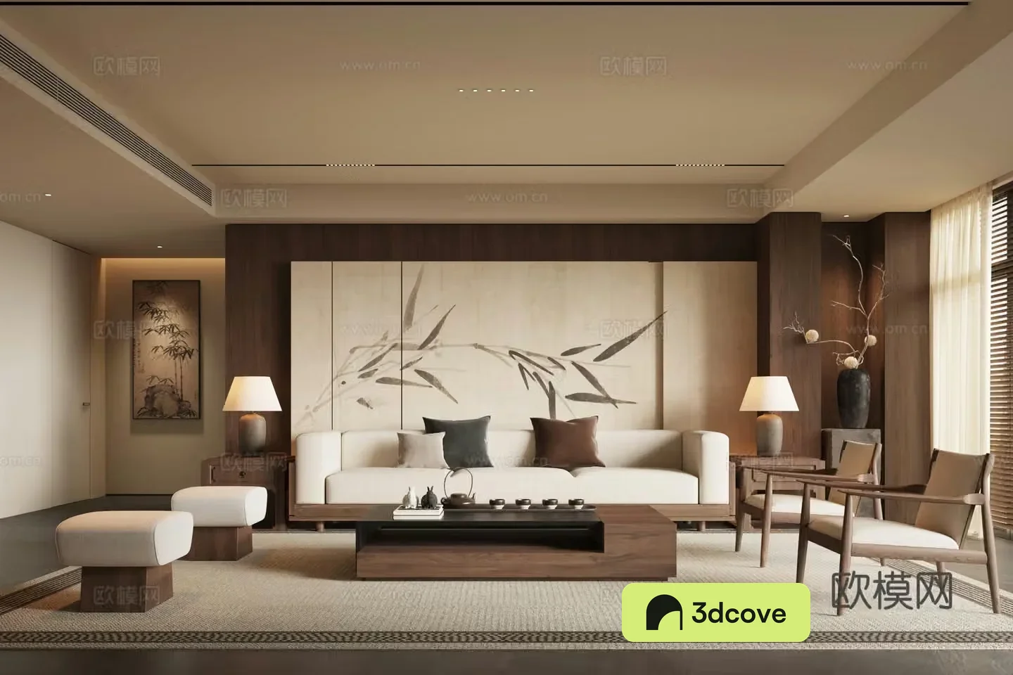 New Chinese Song style living room