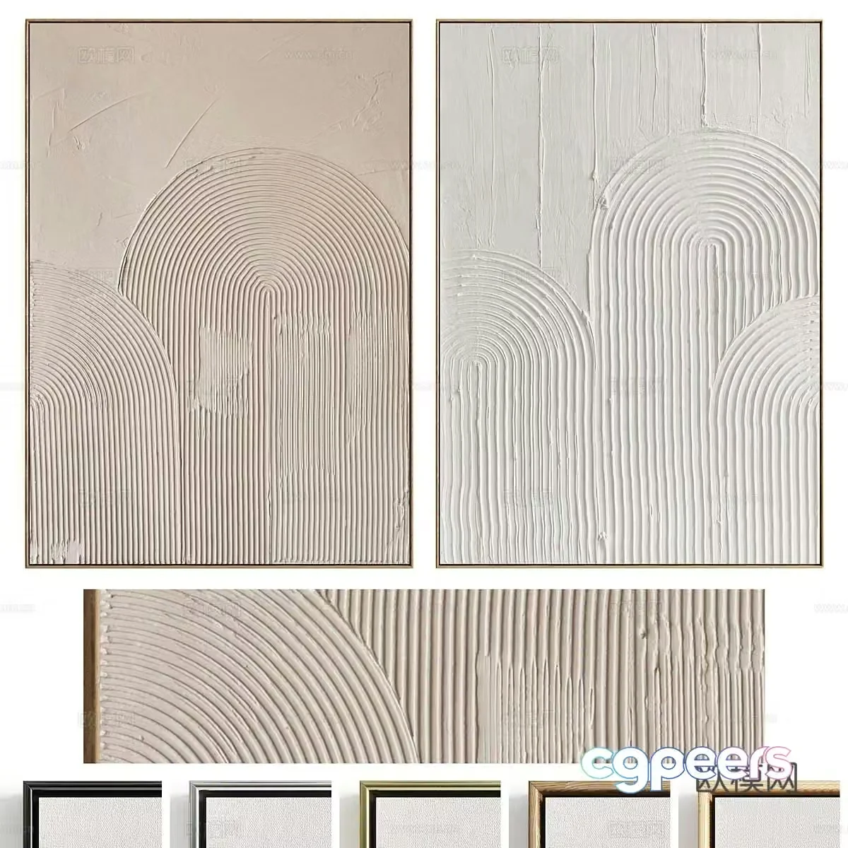 New Chinese style hanging painting 3D model