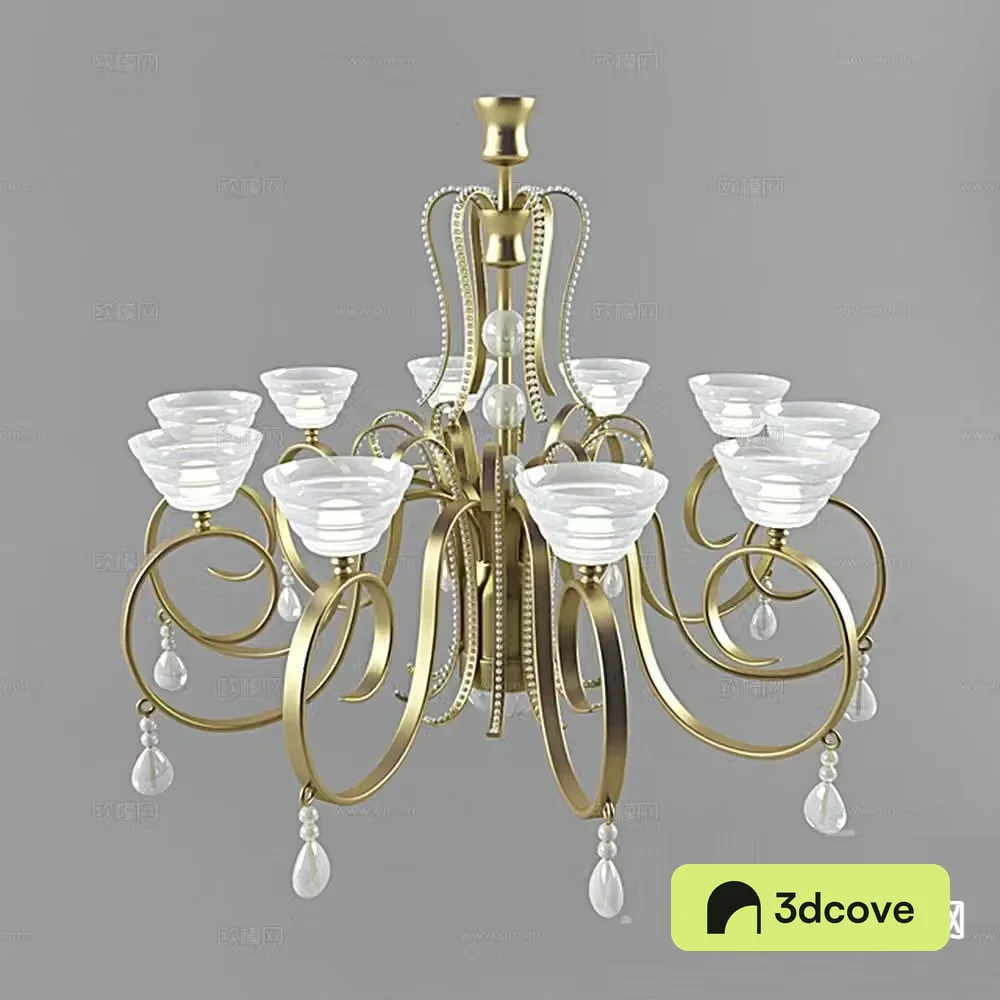 European crystal chandelier