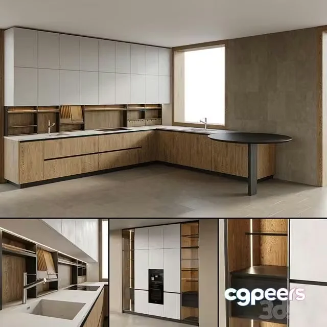 3ds Max Free – Poliform ALEA PRO kitchen
