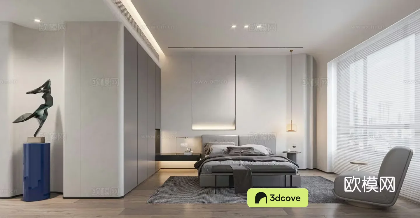 Modern minimalist bedroom master bedroom