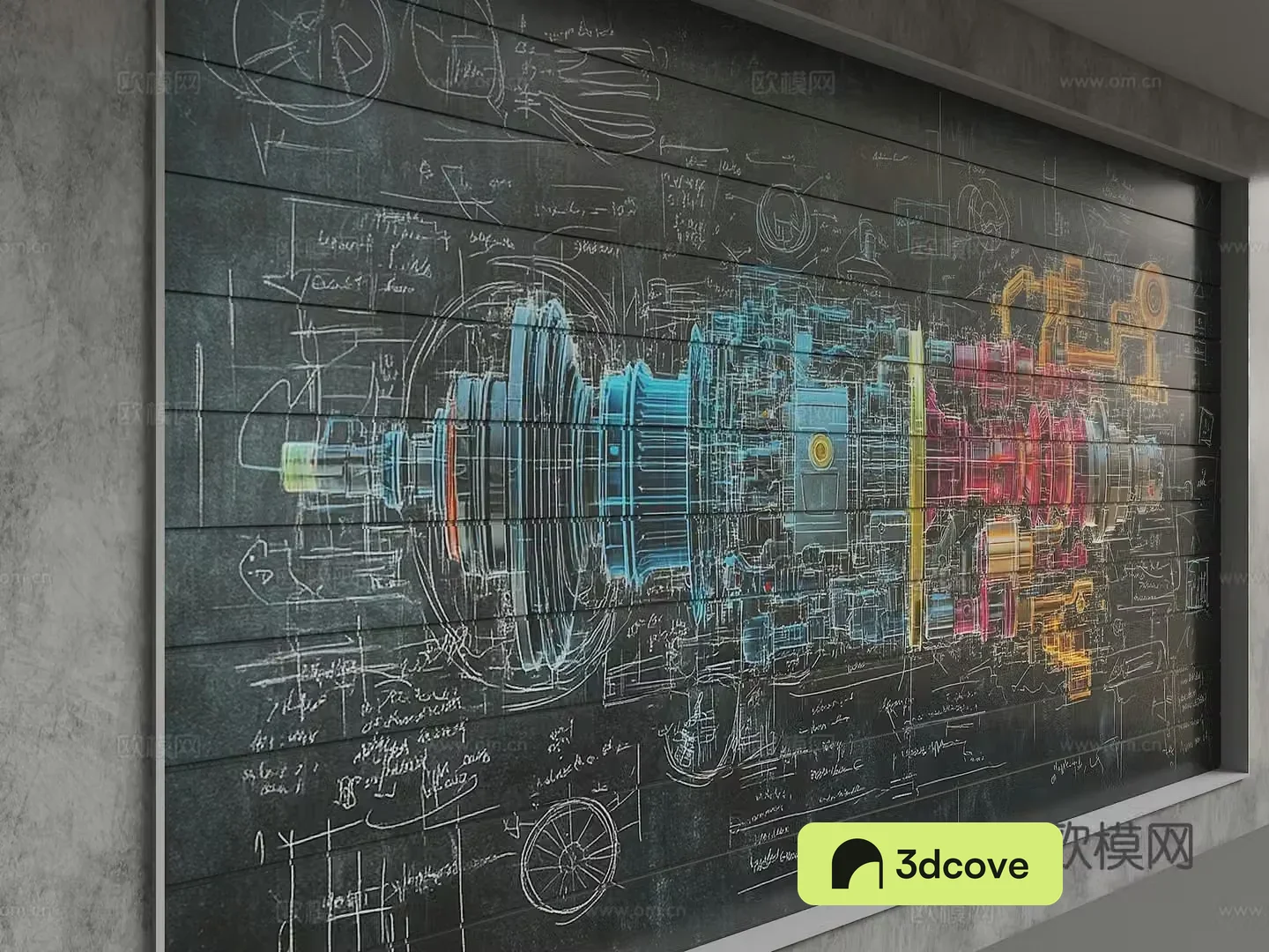 Modern background wall