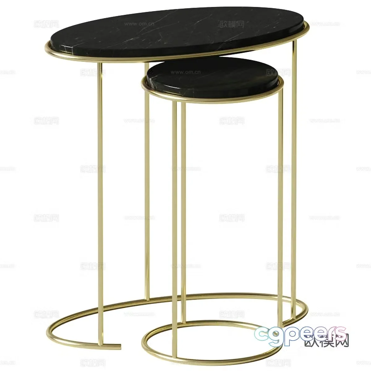 Modern light luxury Vibieffe side 3D model