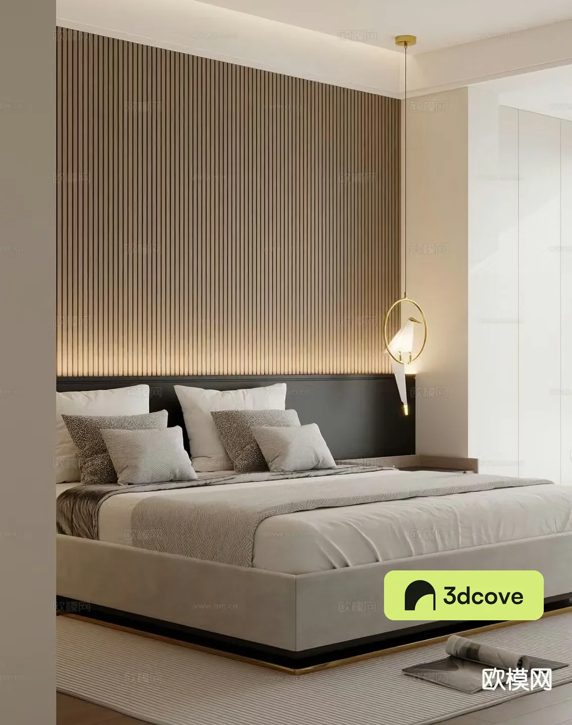Modern double bed