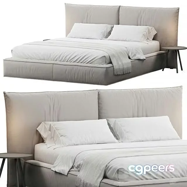 3ds Max Free – IMBOTTITO Upholstered Bed By Devina Nais
