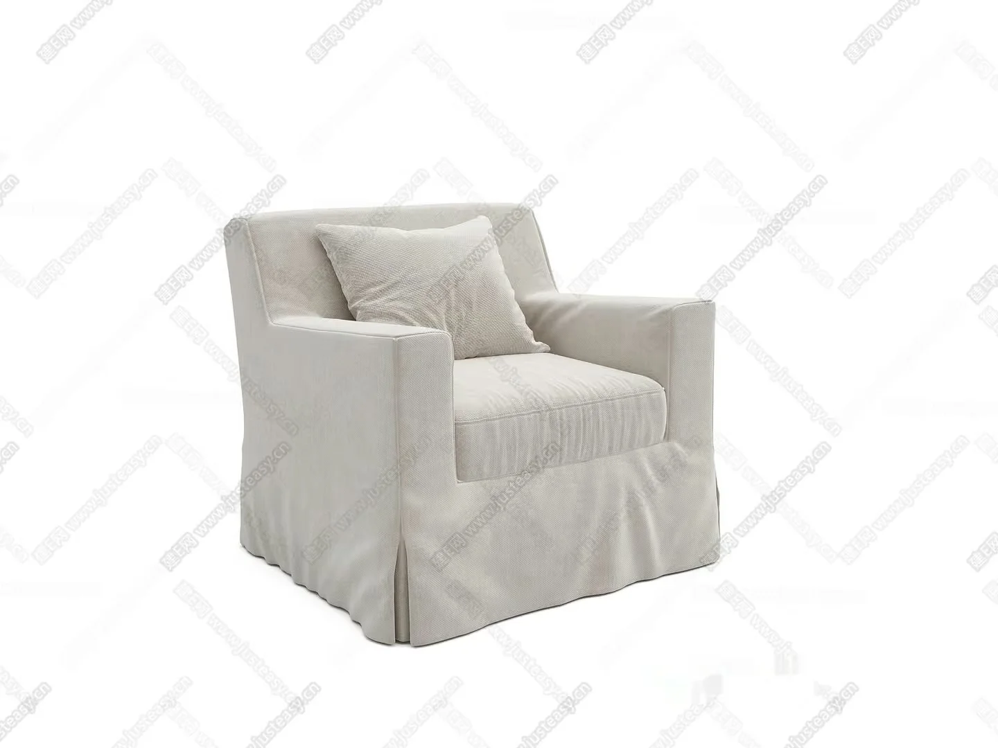 Modern Armchair 3D Model – 23026 – CORONA Render