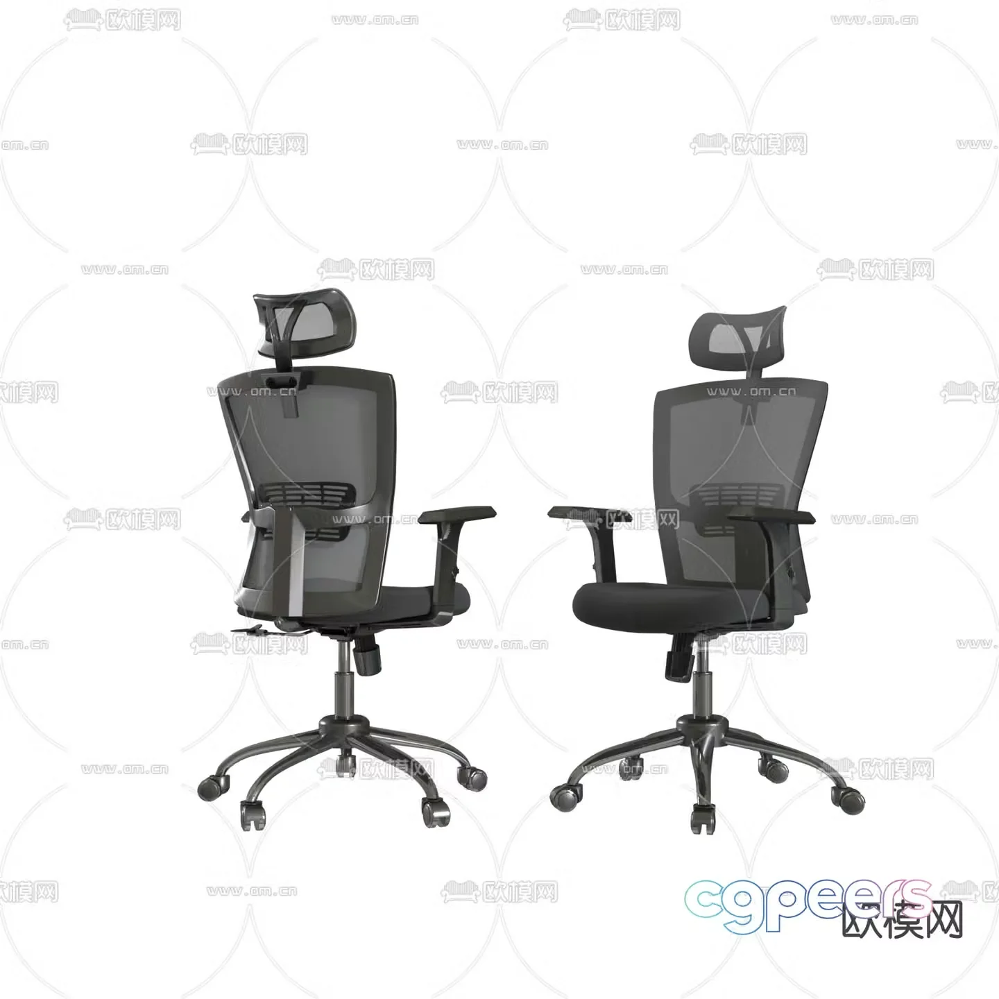 Office chair staff chair 3d model