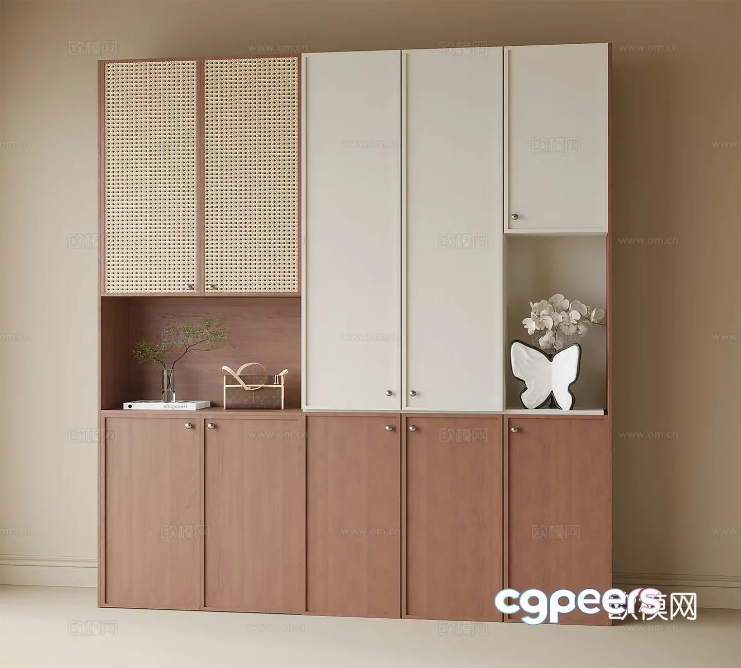 Modern shoe cabinet 3d model