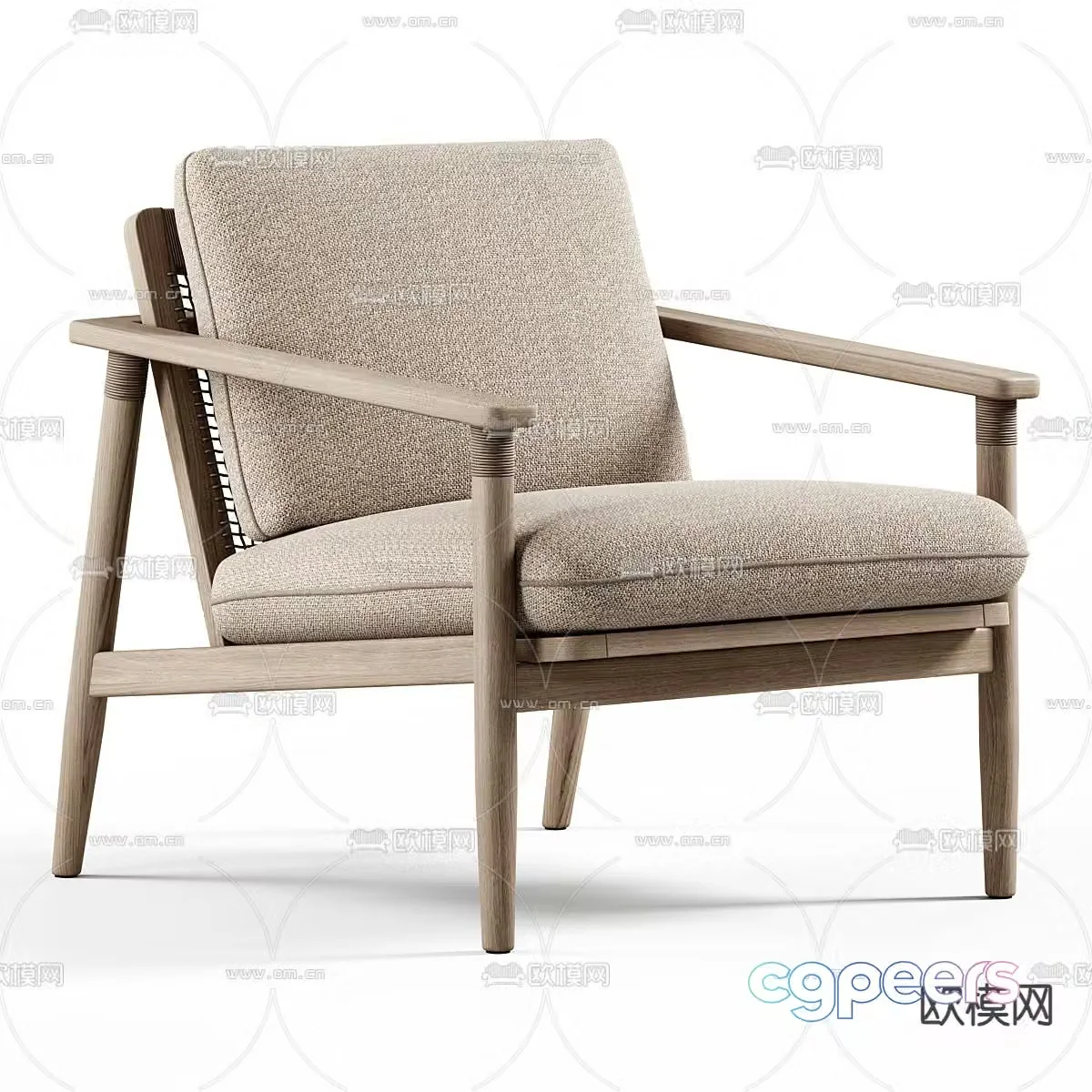 Lounge chair armchair 3d model