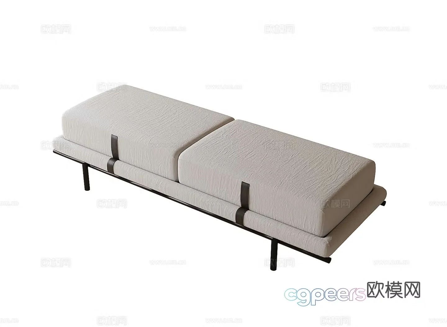 Modern bed tail bench bench sofa stool 3D model