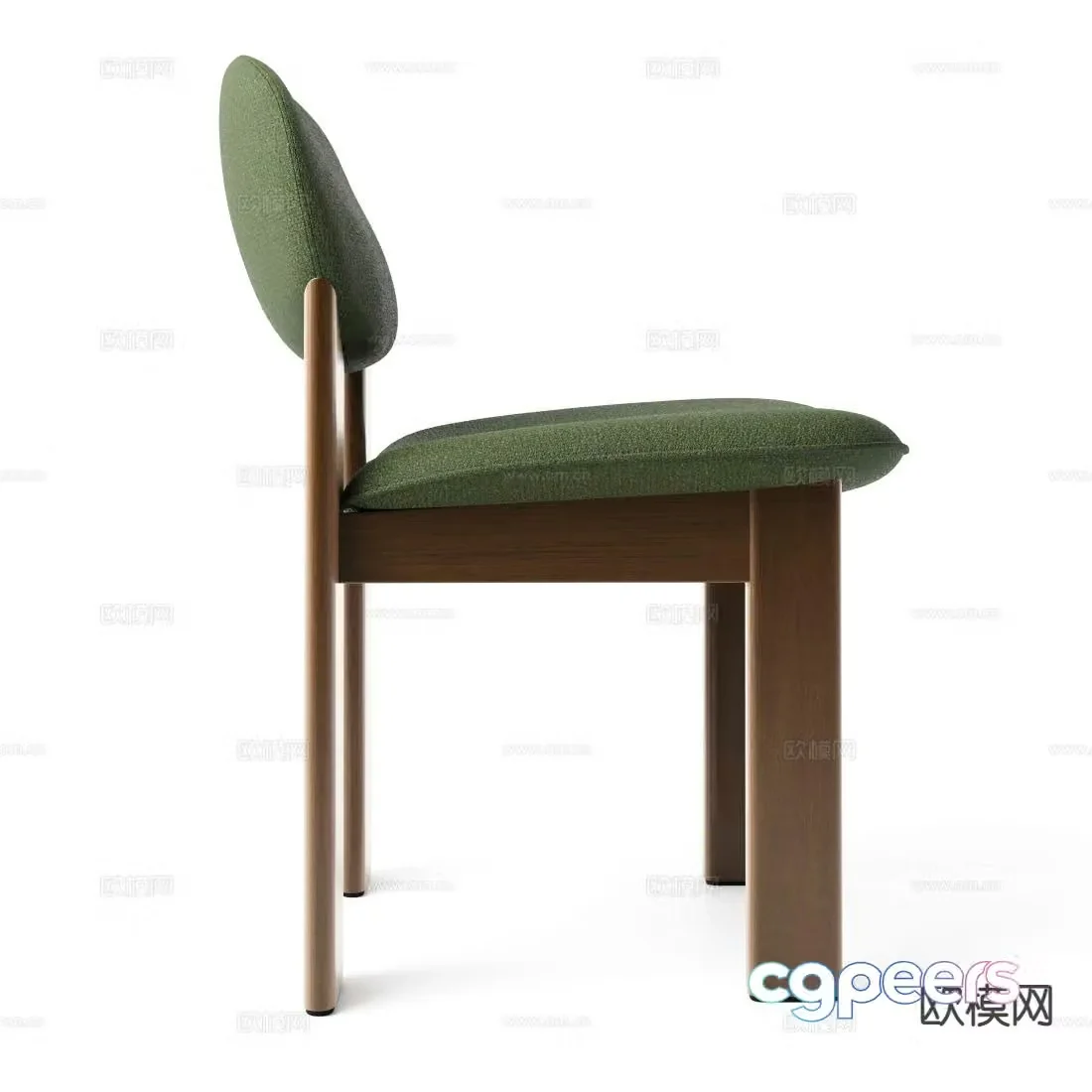 Nordic chair leisure chair 3d model