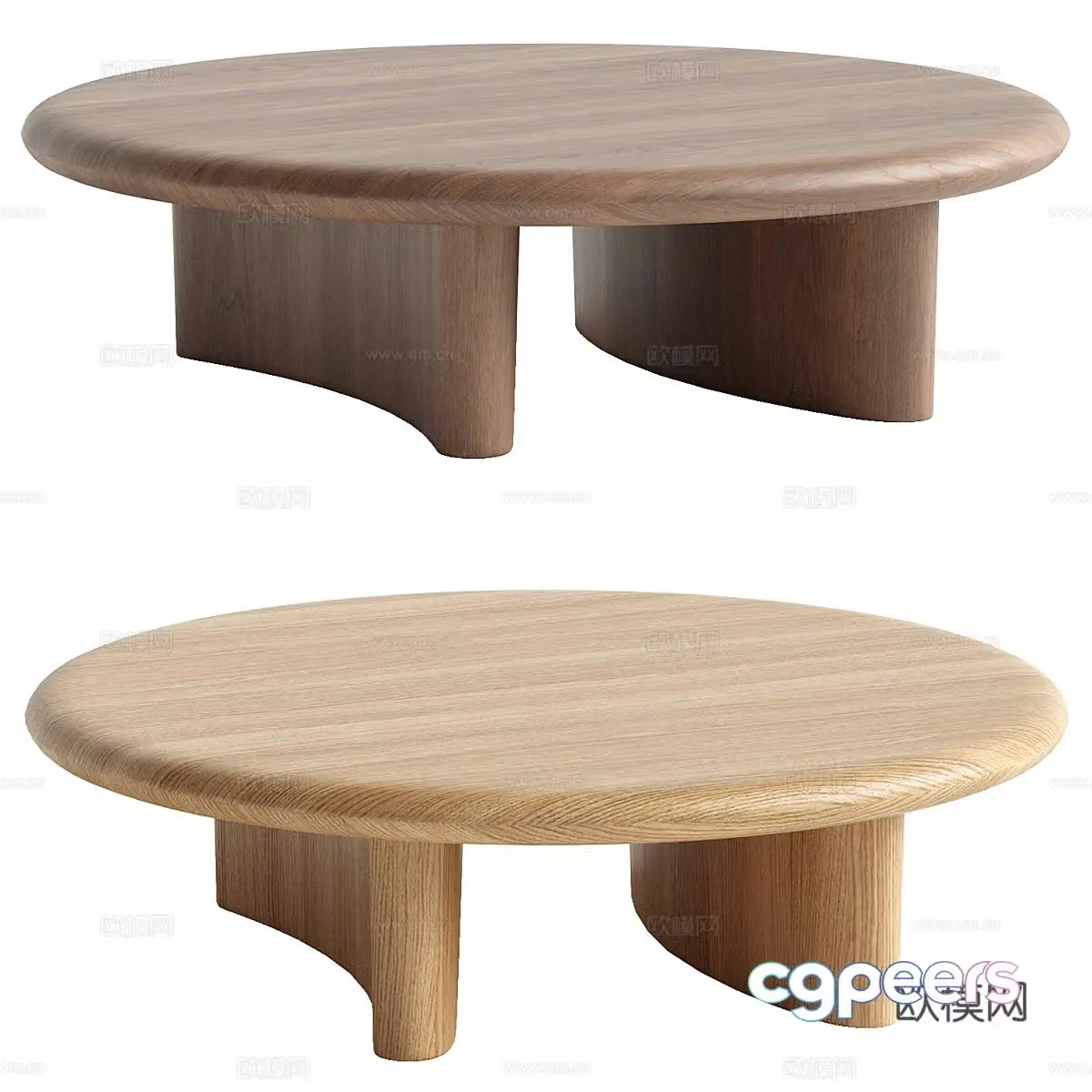 Monument round coffee table 3d model