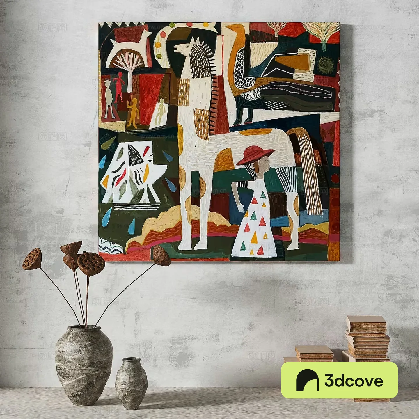 A Painting Of A Horse