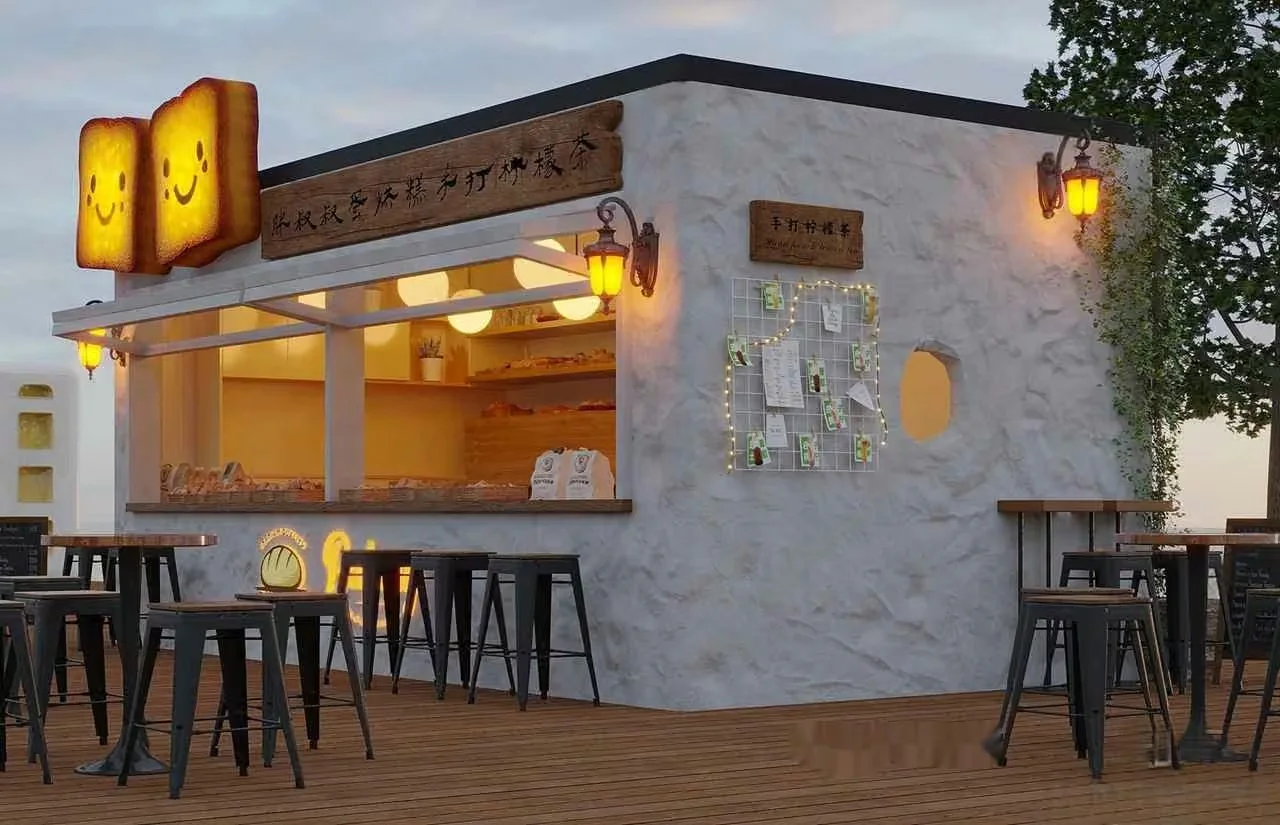 A Small Food Stand 3D Model – 7664 – CORONA Render