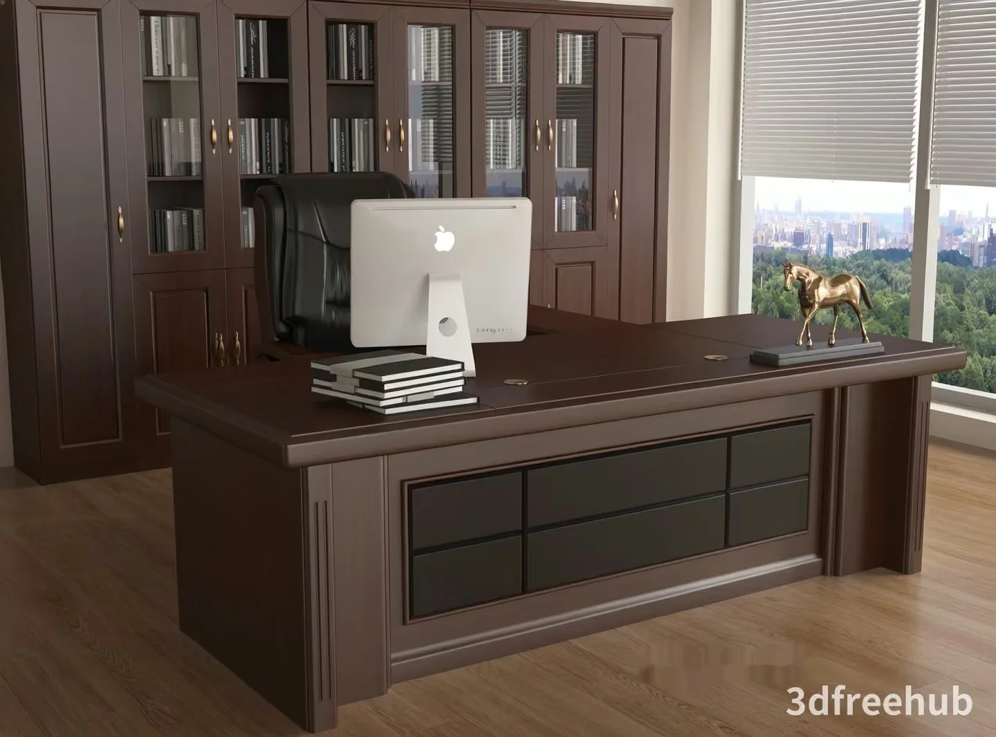 Office Desk 3D Model – 19711 – VRAY Render