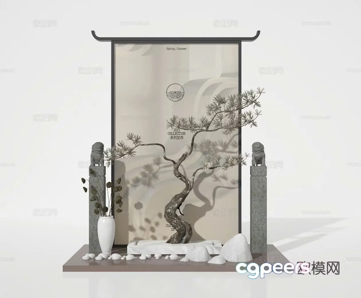 Small scene 3d model