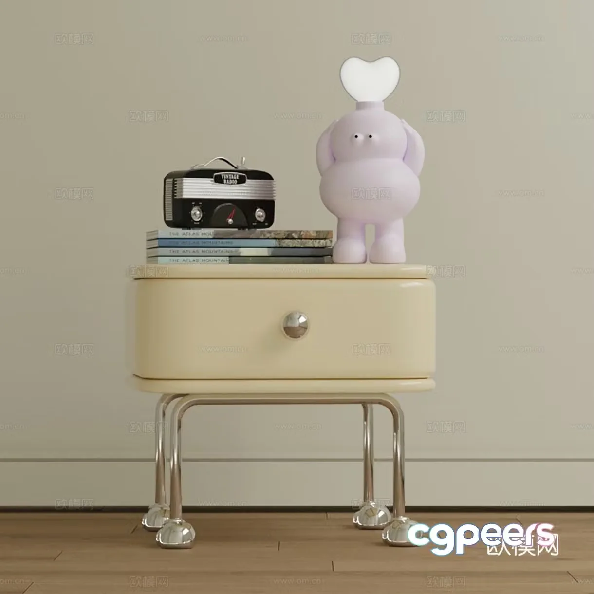 Children’s bedside table 3D model