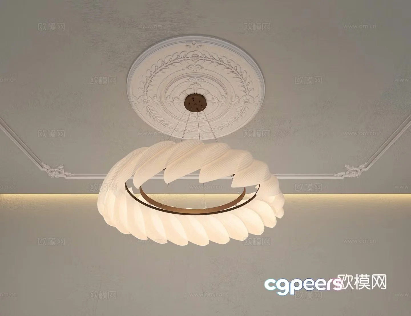 3D model of medieval style chandelier