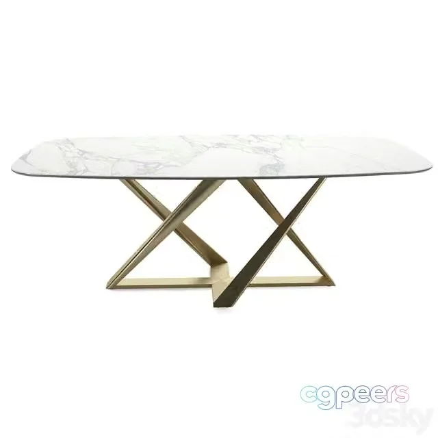 3ds Max Free – Italian Millennium Table by Bontempi Casa