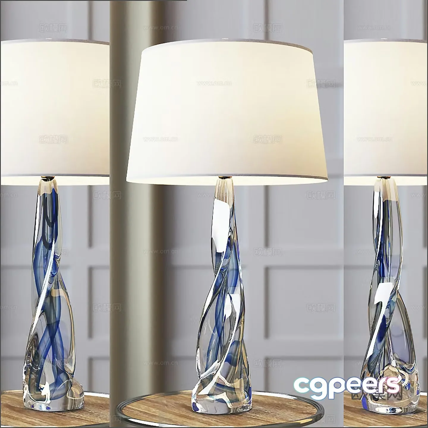 Modern desk lamp bedside lamp living room bedroom desk lamp 3d model