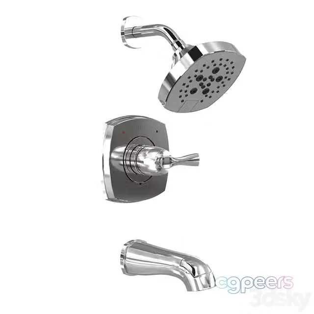 3ds Max Free – Delta STRYKE 14 Series Tub and Shower mixer
