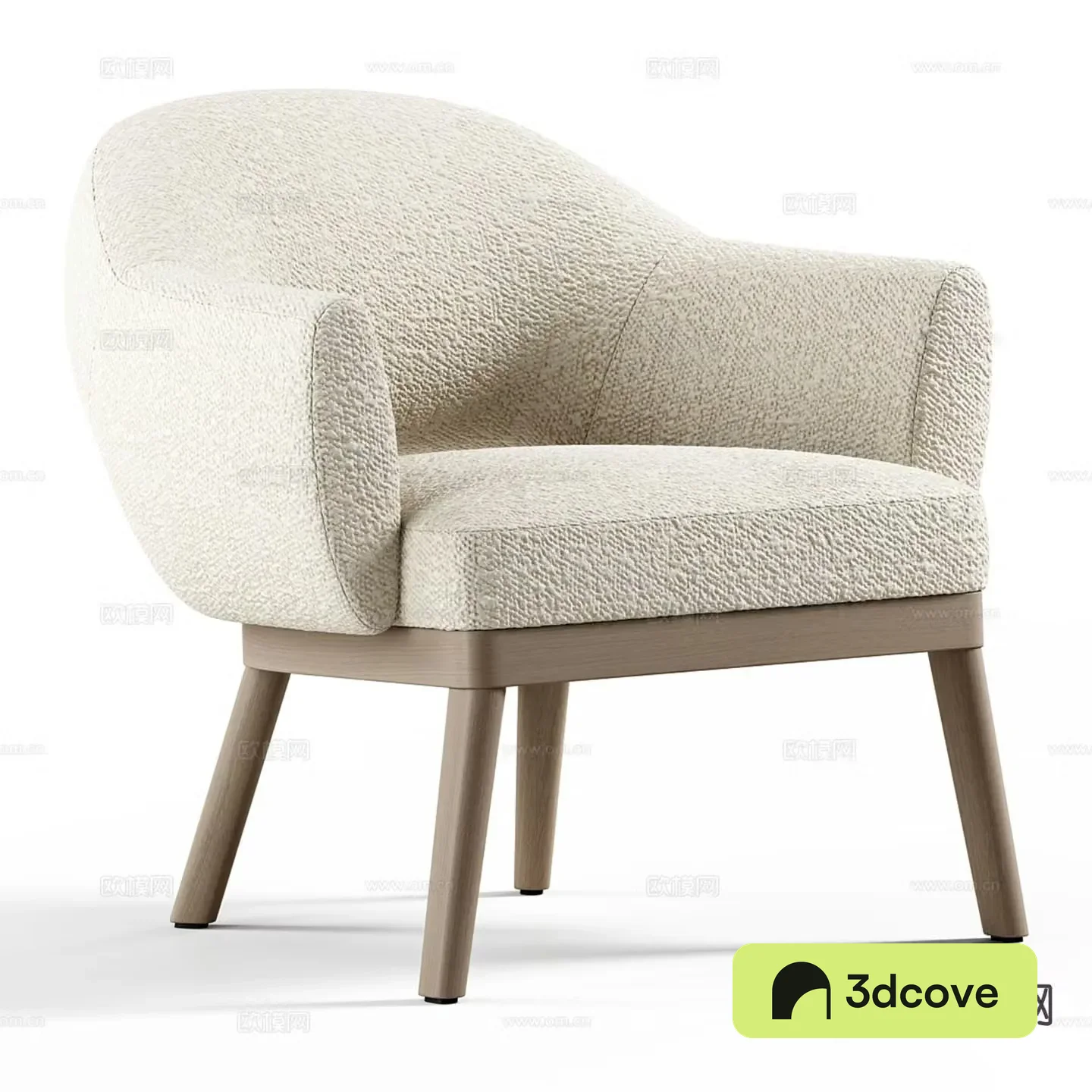Cream style chair armchair leisure chair