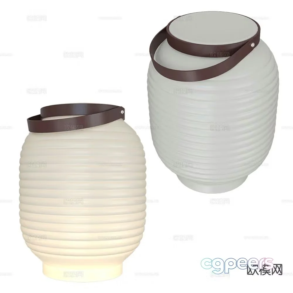 Serralunga portable lantern table lamp 3d model