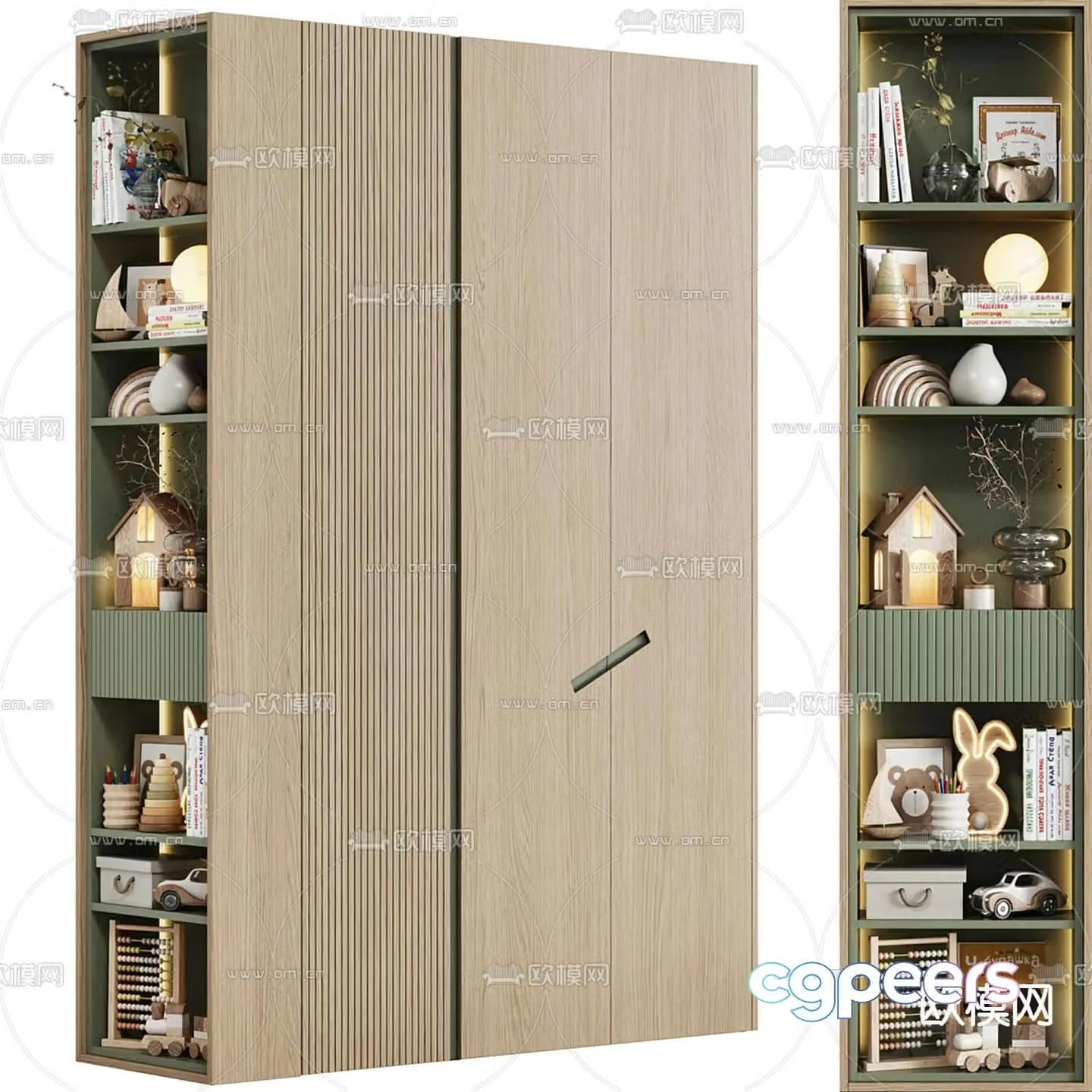 Children’s toy cabinet collection cabinet 3d model