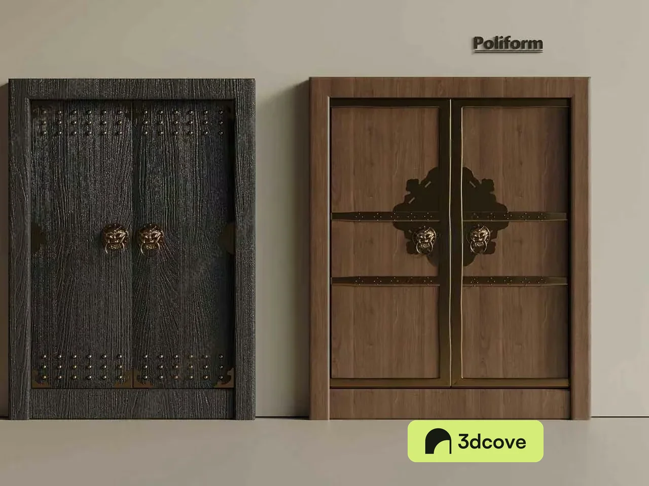 Wooden Poliform Cabinet