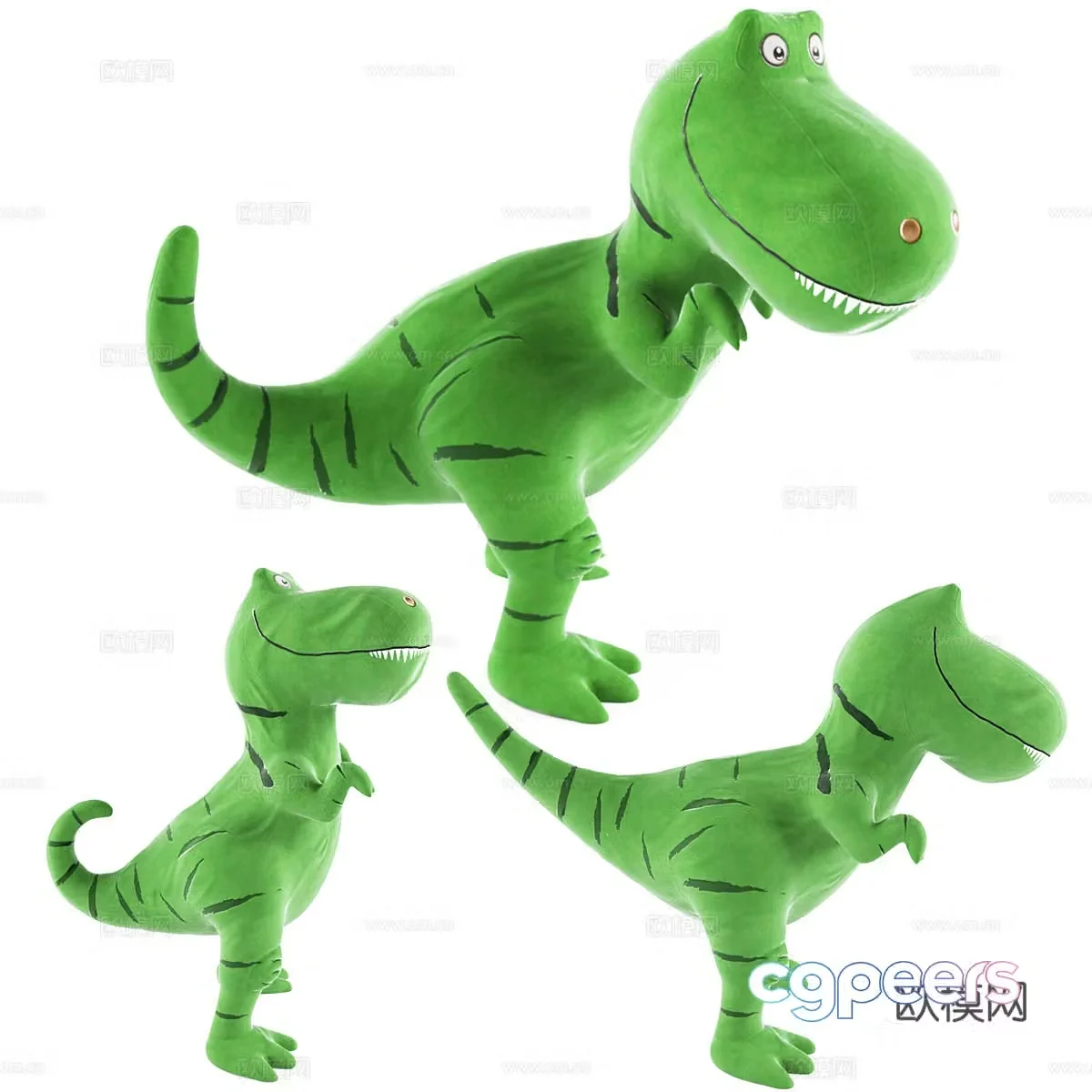 Dinosaur Plush Toy 3D Model