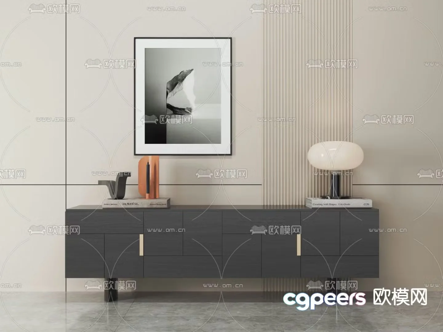 Modern TV cabinet 3d model