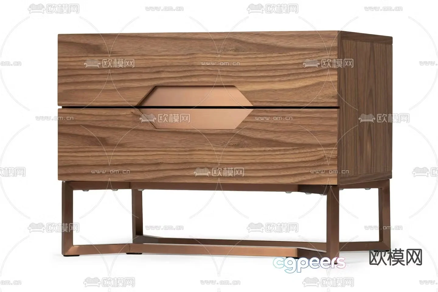 Modern bedside table 3d model