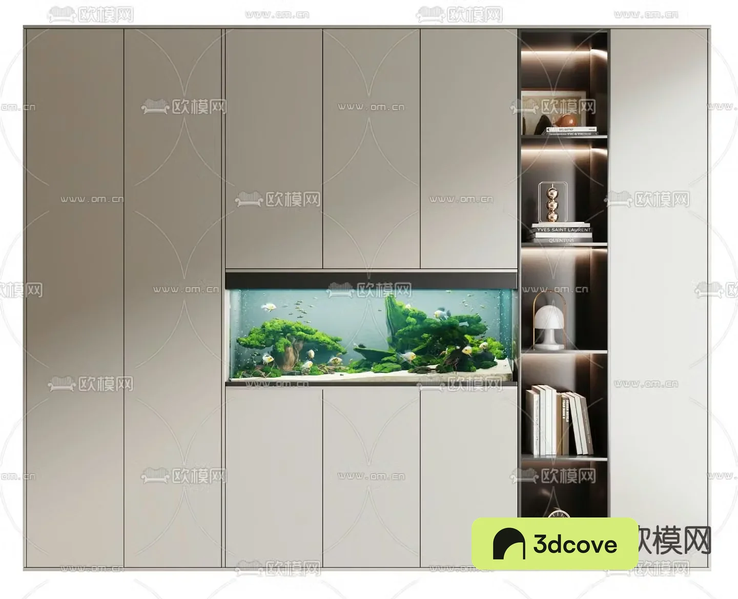 Modern decorative cabinet fish tank cabinet aquarium
