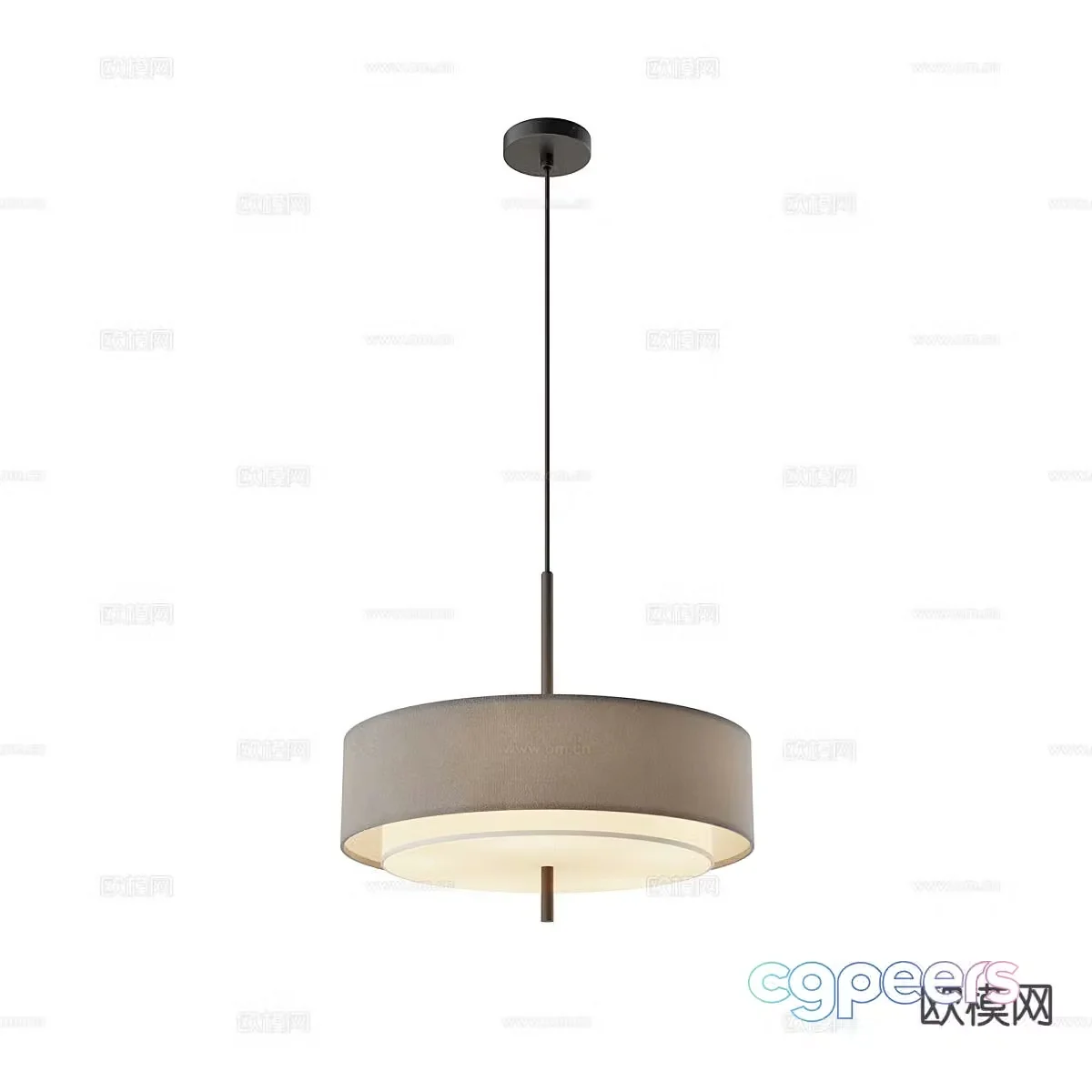 New Chinese style chandelier 3d model