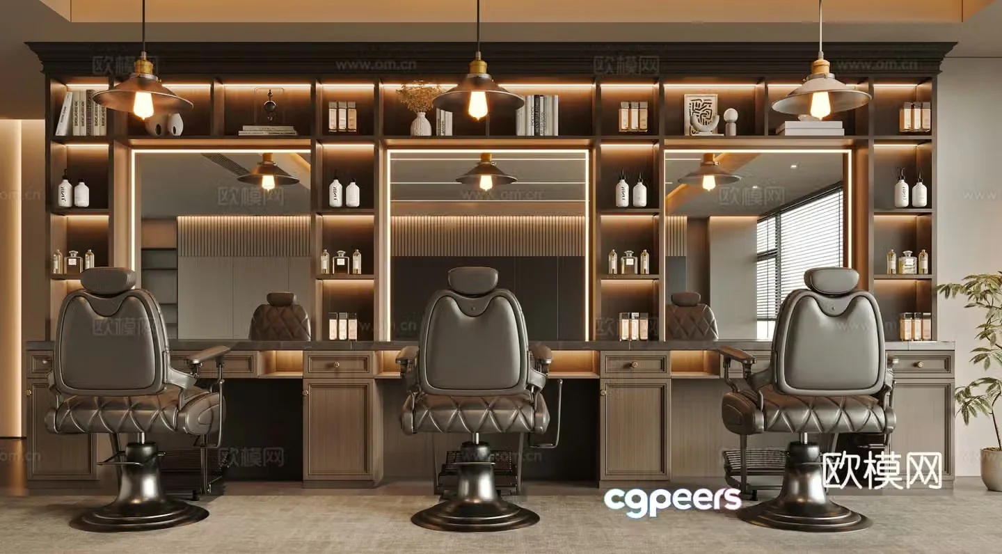 Barber shop 3d model