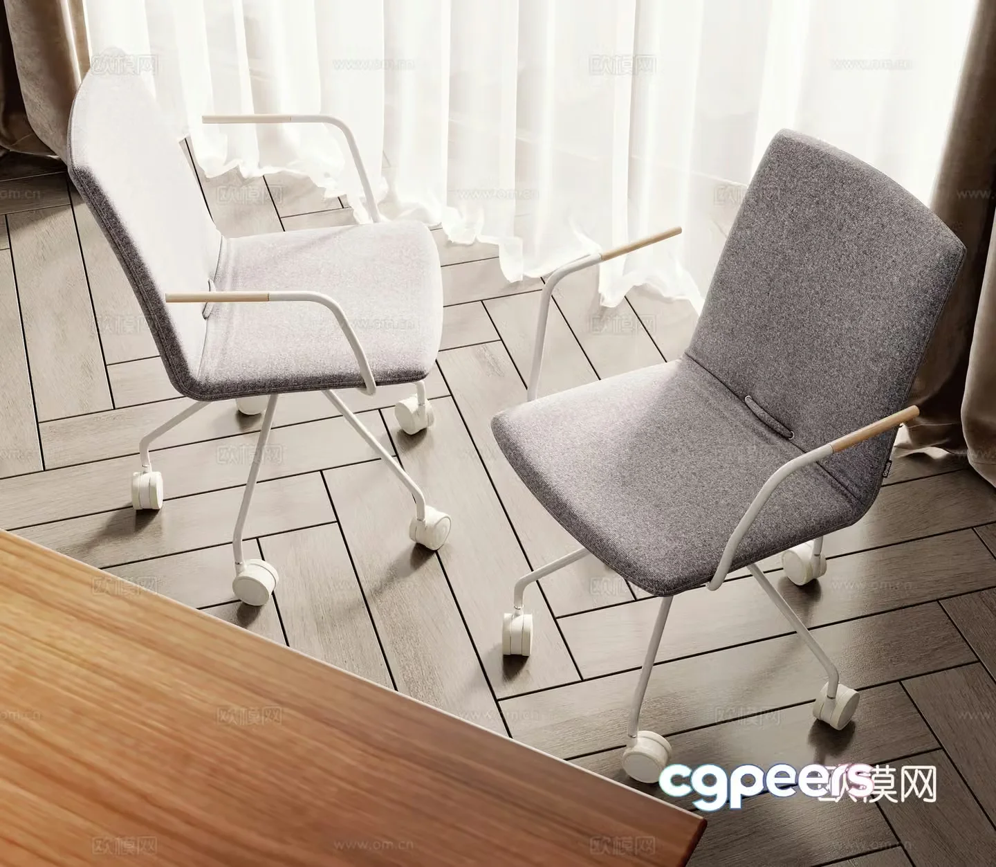 Modern office chair 3D model