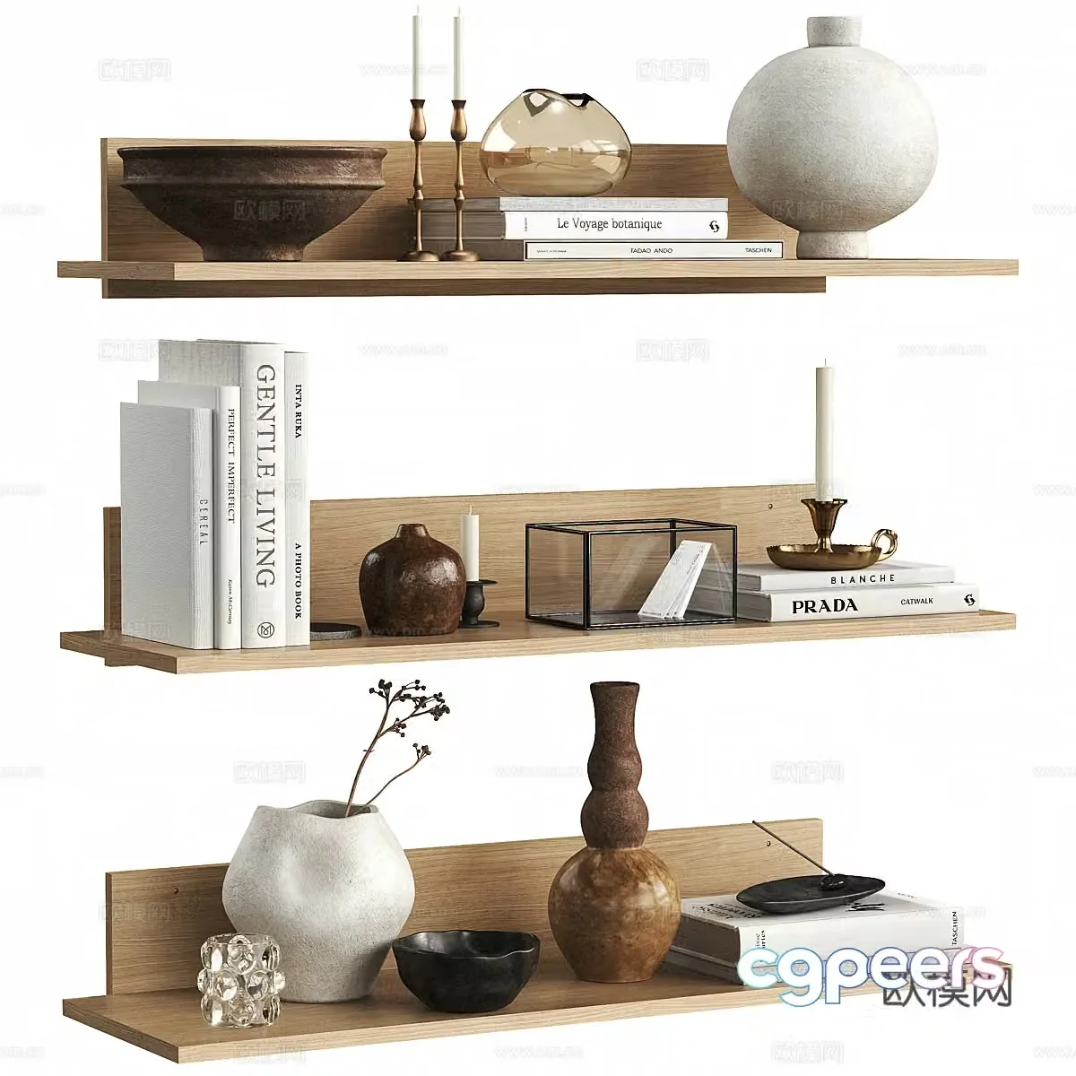 Decorative ornaments Jewelry ornaments Wasabi ornaments Study room floor Decorative laminate Solid wood laminate 3D model