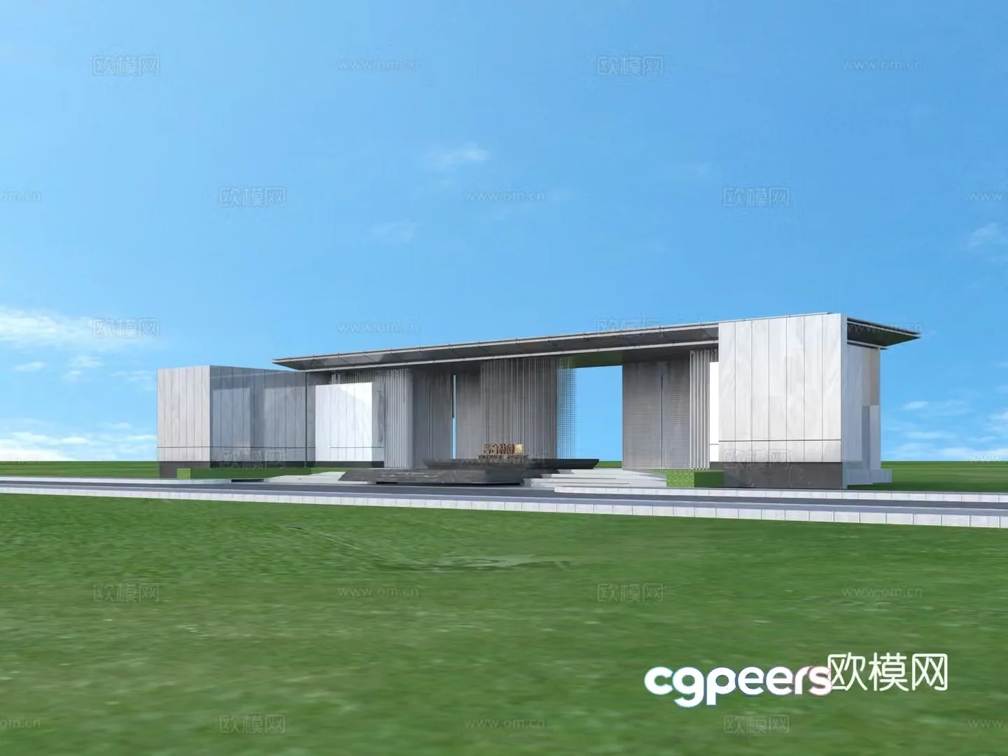 Door Entrance Gate Architecture 3D Model