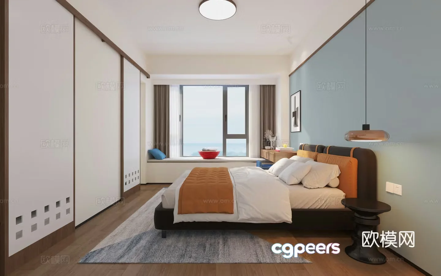 Cozy Bedroom 3D Model – 5561 – CORONA Render