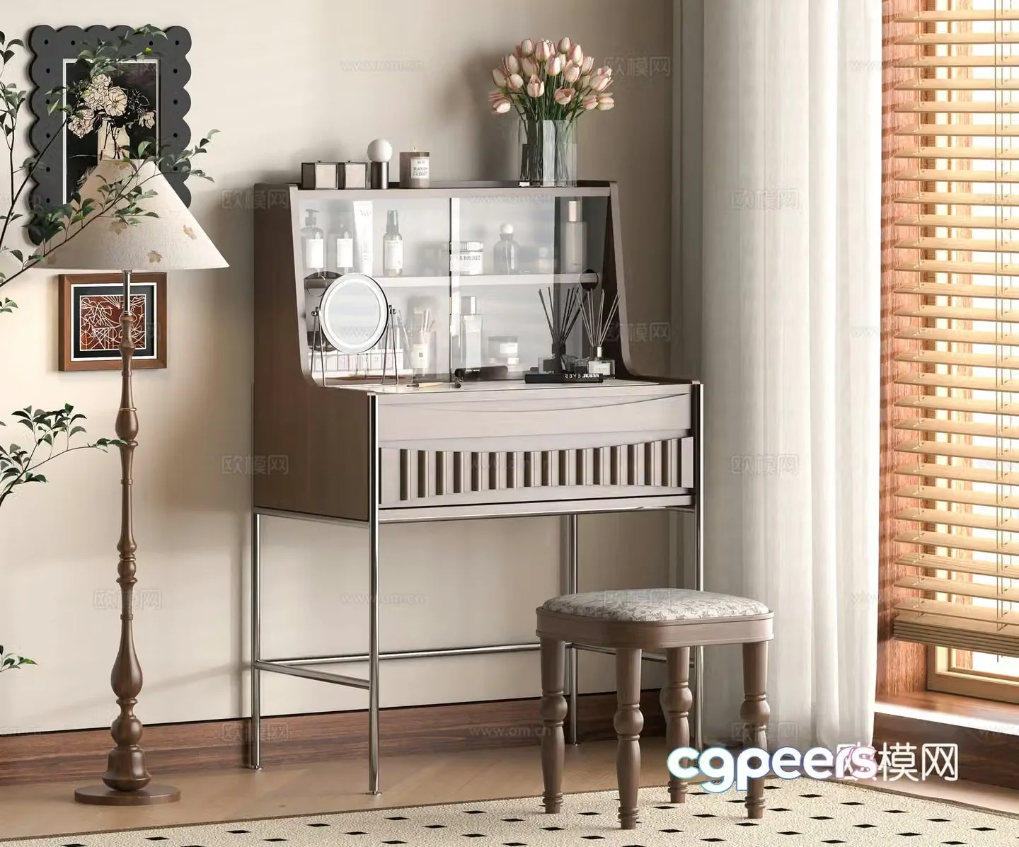 Modern dressing table 3d model