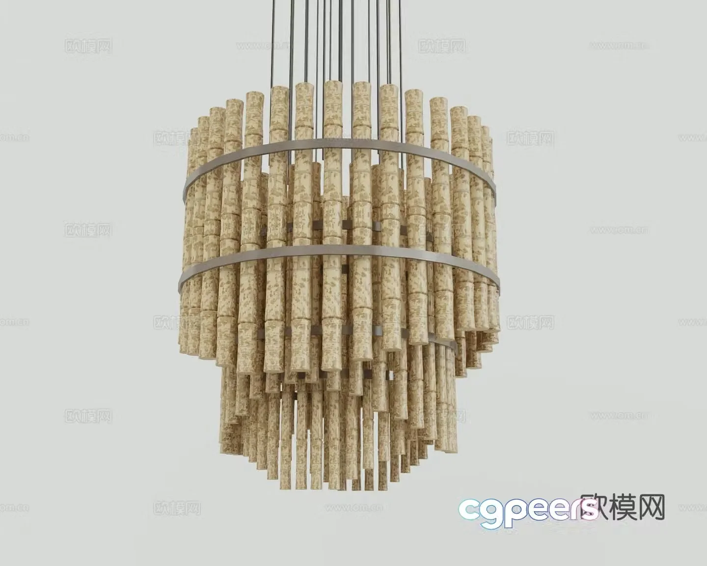 Modern chandelier 3d model